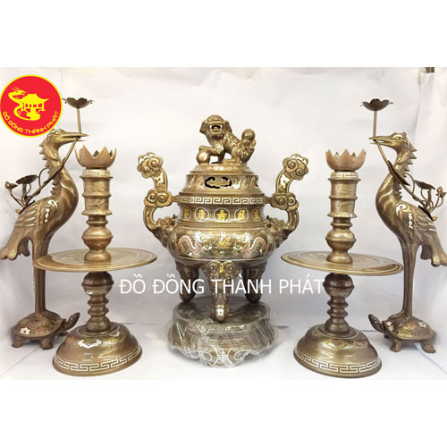 Bộ Đồ Đồng Ngũ Sắc Năm Chữ vàng 65