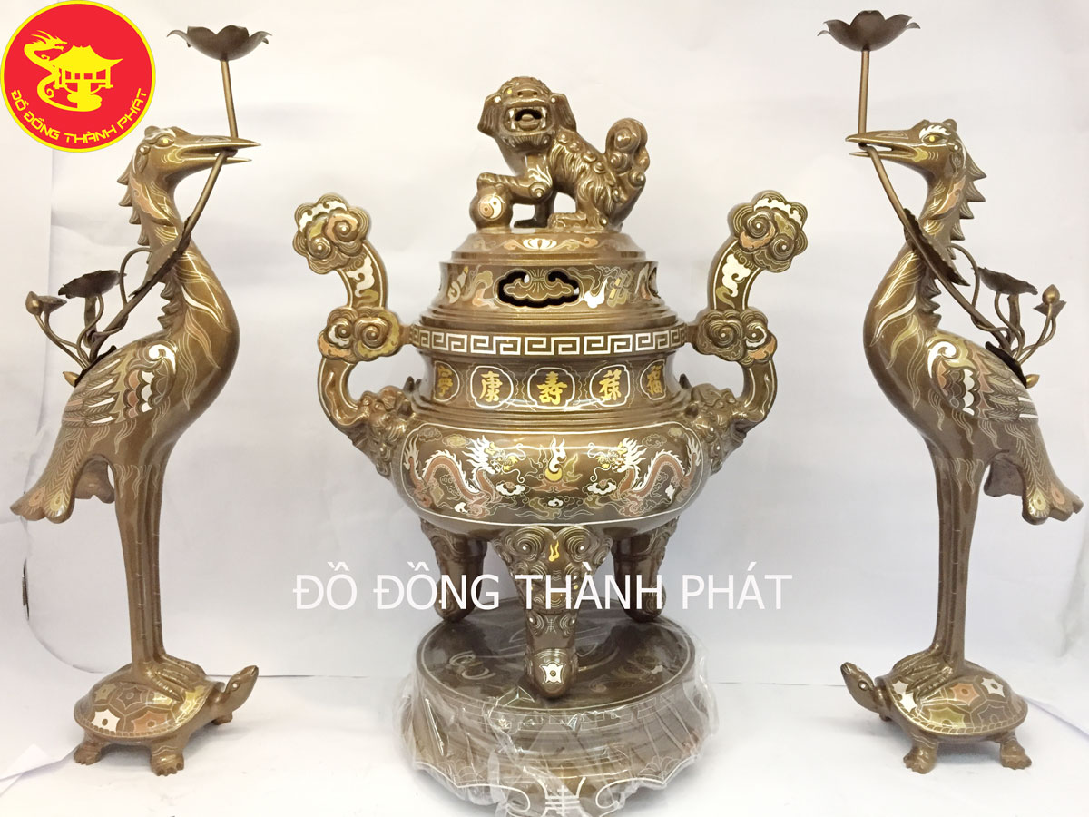 bán đồ thờ cúng bằng đồng ngũ sắc