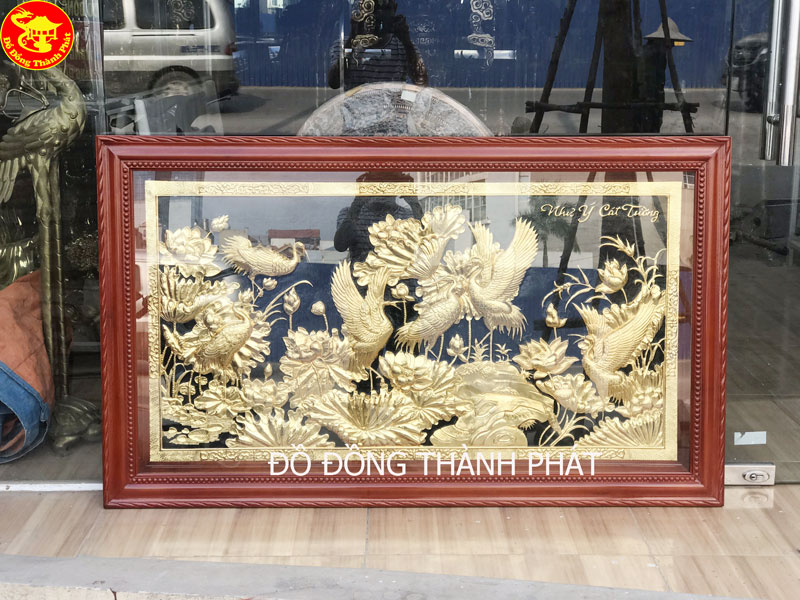 nơi bán tranh phủ vàng ròng 9999 cao cấp