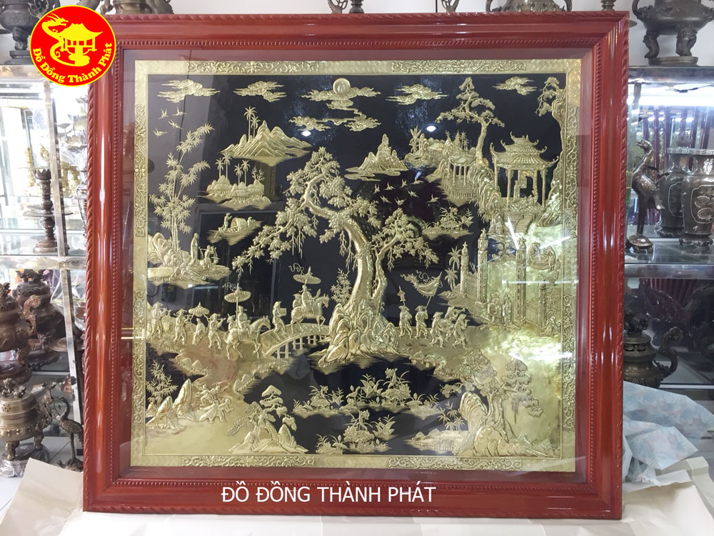 TRANH ĐỒNG MẠ VÀNG VINH QUY BÁI TỔ