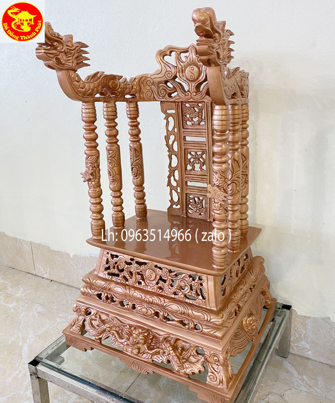 đúc ngai thờ bang dồng hoàn thiện cho anh khách tại Hà Nội