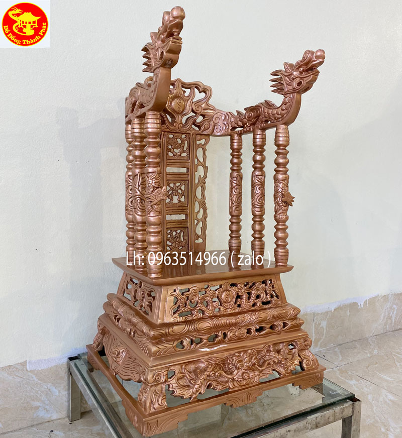 đúc ngai thờ bằng đồng hoàn thiện cho khách