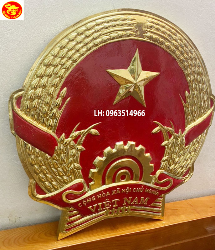 quốc huy bằng đồng đường kính 80 cm