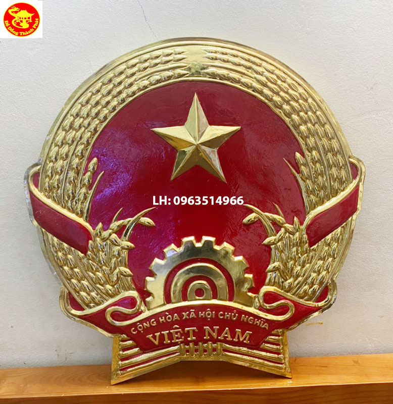 quốc huy bằng đồng đẹp sản xuất bán tại Hải Phòng