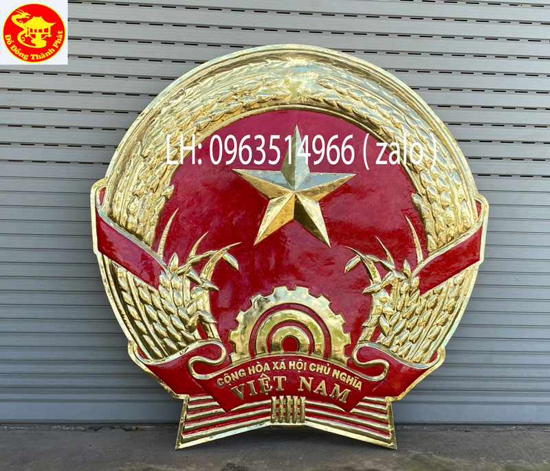 quốc huy bằng đồng đường kính 2 m