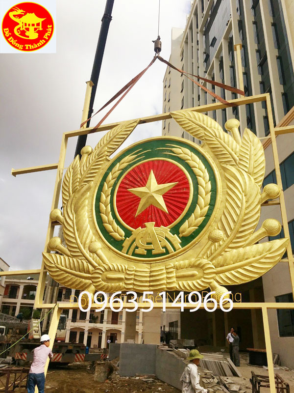 quốc hiệu công an nhân dân bằng đồng