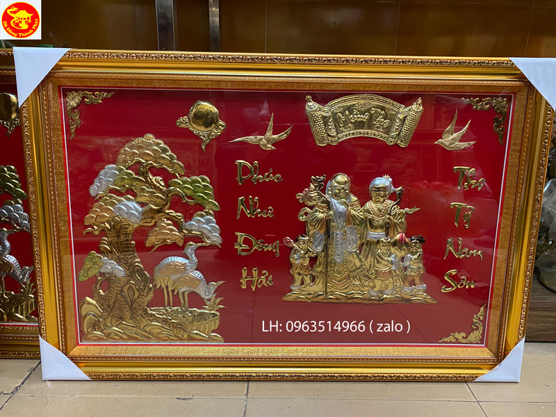 tranh dong mừng thọ ông bà