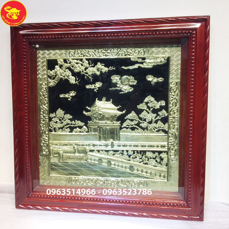 tranh đồng khuê văn các bằng đồng