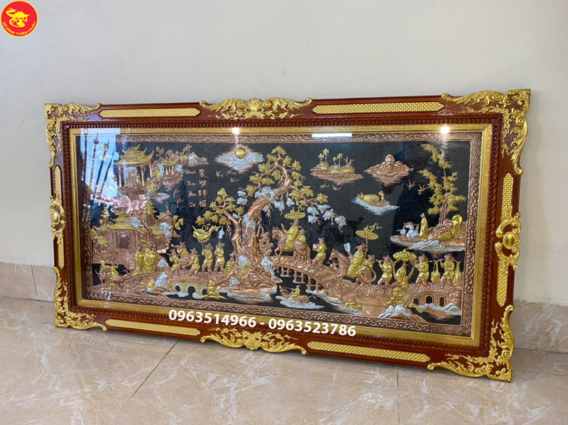 tranh đồng tam khí vinh quy bái tổ