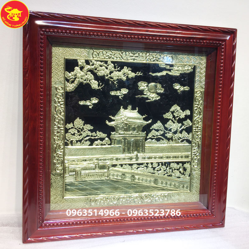 tranh đồng treo tuwognf khuê văn các bằng đồng