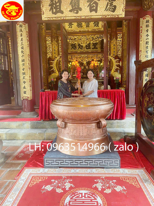 hoàn thiện trống đồng trưng hội trường