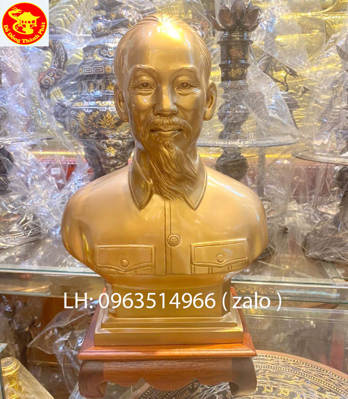 tượng bác hồ bán thân cao 42 cm